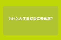 为什么古代皇室喜欢养藏獒？