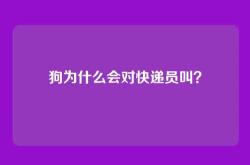 狗为什么会对快递员叫？