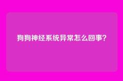 狗狗神经系统异常怎么回事？
