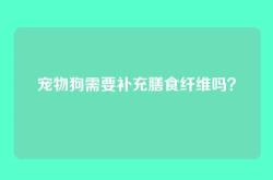 宠物狗需要补充膳食纤维吗？