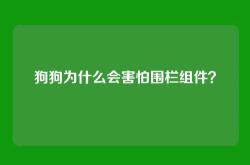 狗狗为什么会害怕围栏组件？