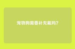 宠物狗需要补充氟吗？