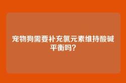 宠物狗需要补充氯元素维持酸碱平衡吗？