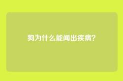 狗为什么能闻出疾病？