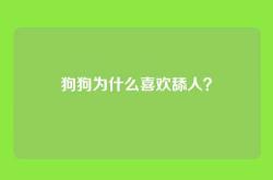 狗狗为什么喜欢舔人？
