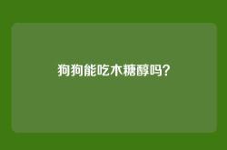狗狗能吃木糖醇吗？