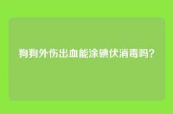 狗狗外伤出血能涂碘伏消毒吗？