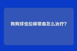 狗狗球虫拉稀带血怎么治疗？