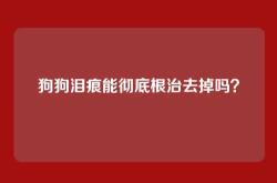 狗狗泪痕能彻底根治去掉吗？