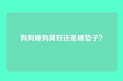 狗狗睡狗窝好还是睡垫子？