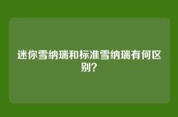 迷你雪纳瑞和标准雪纳瑞有何区别？