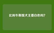 比利牛斯獒犬主要白色吗？