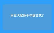 京巴犬起源于中国古代？