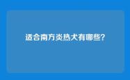 适合南方炎热犬有哪些？