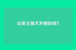 法老王猎犬外观如何？