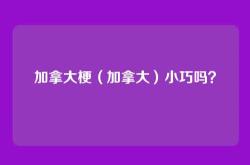 加拿大梗（加拿大）小巧吗？