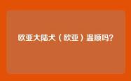 欧亚大陆犬（欧亚）温顺吗？