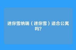 迷你雪纳瑞（迷你雪）适合公寓吗？