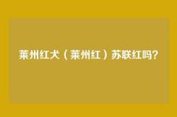 莱州红犬（莱州红）苏联红吗？