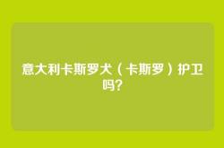 意大利卡斯罗犬（卡斯罗）护卫吗？