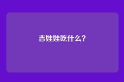 吉娃娃吃什么？