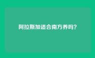 阿拉斯加适合南方养吗？