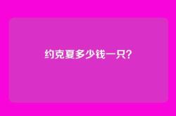 约克夏多少钱一只？