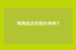 狗狗适合在阳台养吗？
