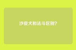 沙皮犬和法斗区别？