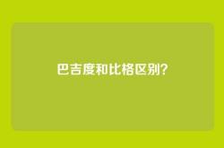 巴吉度和比格区别？