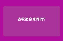 古牧适合家养吗？