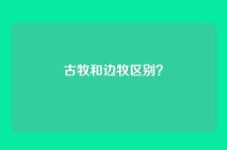 古牧和边牧区别？