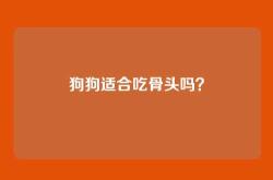 狗狗适合吃骨头吗？