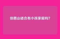 伯恩山适合有小孩家庭吗？