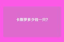 卡斯罗多少钱一只？