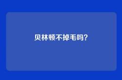 贝林顿不掉毛吗？