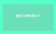 纽芬兰寿命多久？
