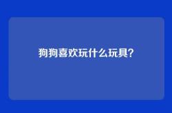 狗狗喜欢玩什么玩具？