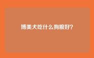 博美犬吃什么狗粮好？