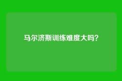 马尔济斯训练难度大吗？