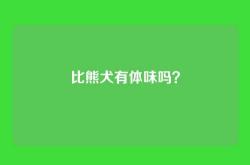 比熊犬有体味吗？