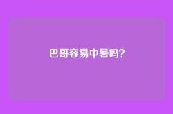巴哥容易中暑吗？