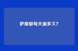 萨摩耶每天遛多久？