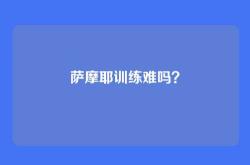 萨摩耶训练难吗？