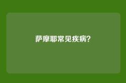 萨摩耶常见疾病？