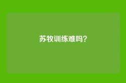 苏牧训练难吗？
