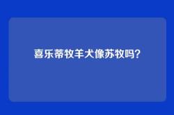 喜乐蒂牧羊犬像苏牧吗？