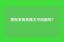 德牧容易有髋关节问题吗？