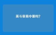 英斗容易中暑吗？