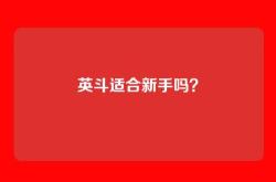 英斗适合新手吗？